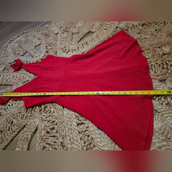 Altar'd State Deep V Tie Top Dress Size Medium - Picture 7 of 9